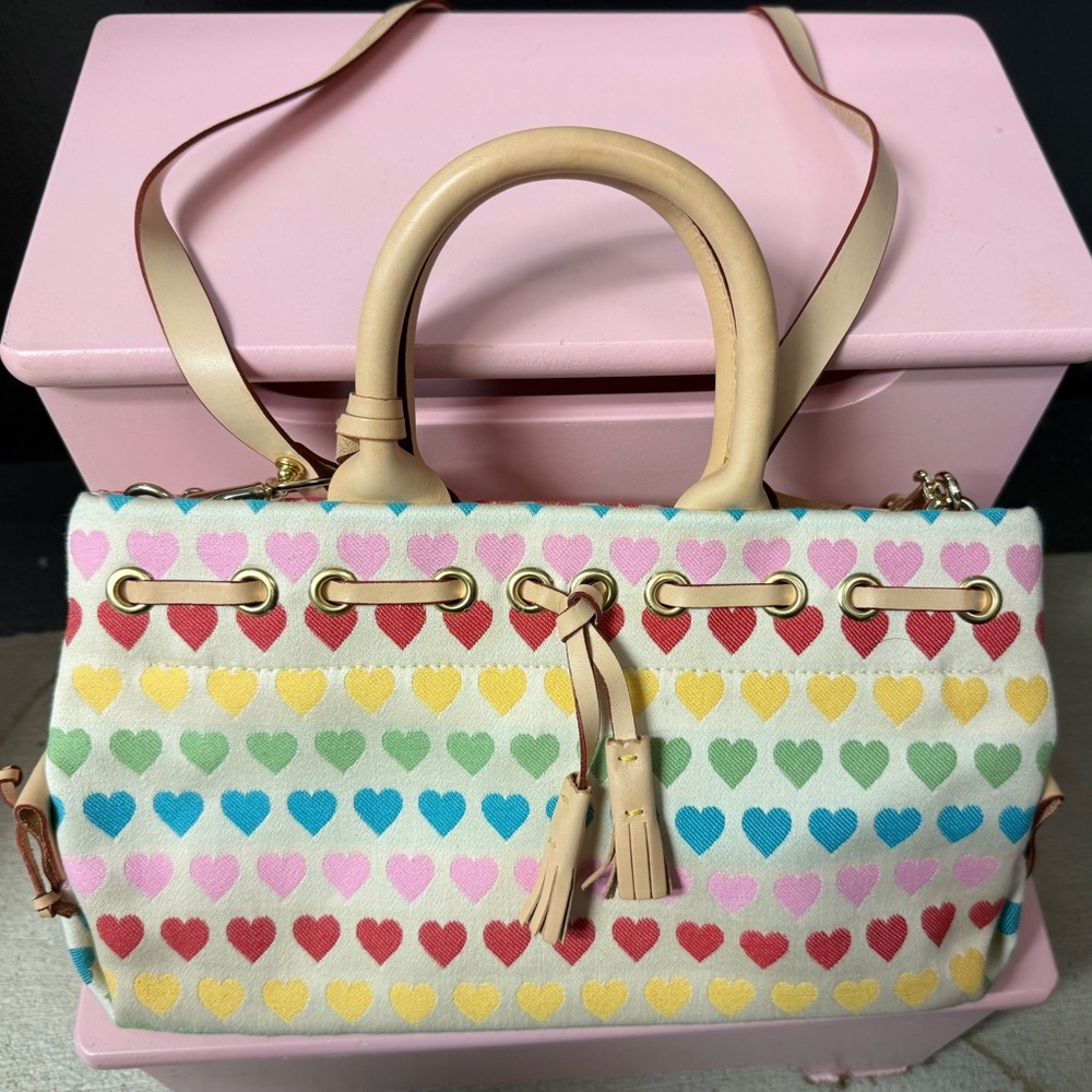 Dooney & Bourke Pastel Heart Satchel - Picture 7 of 10